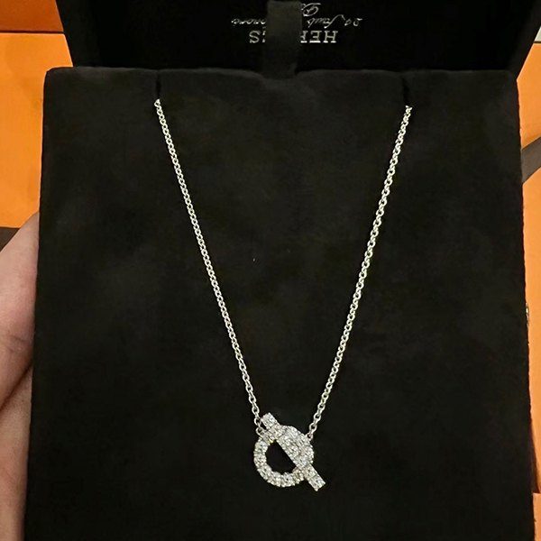 Hermes 小Q鑽石項鍊，全新商品，櫃價20萬，真的骨折了 縮圖 2